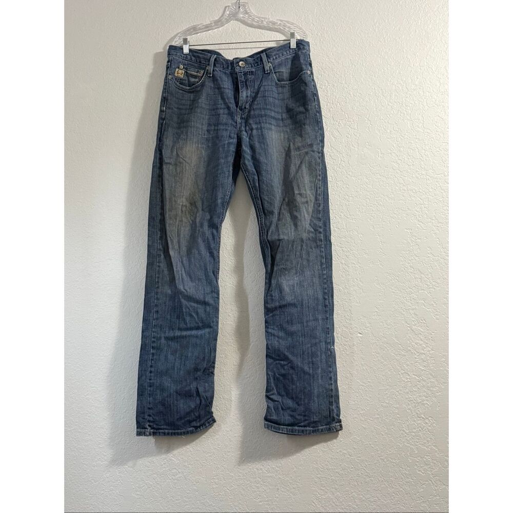 Men’s MID RISE RELAXED BOOT CUT CINCH GRANT 35 x 36 Denim Jeans Dark Wash